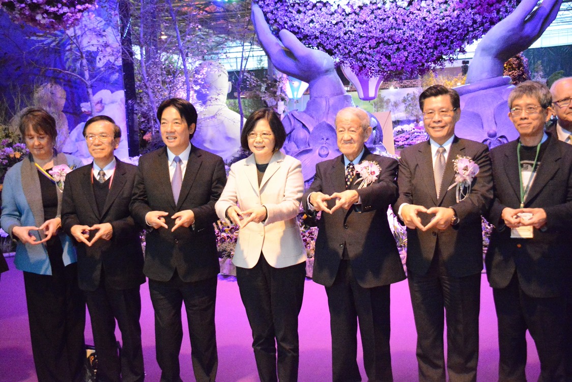台灣國際蘭展開幕　準總統蔡英文現身祝賀