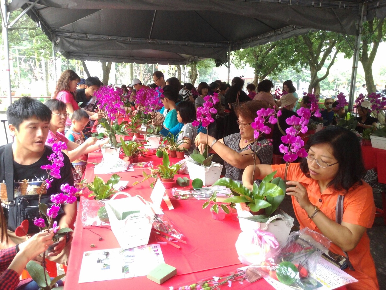 獻花表達對母親的愛　農業局推廣花卉產業花藝教學