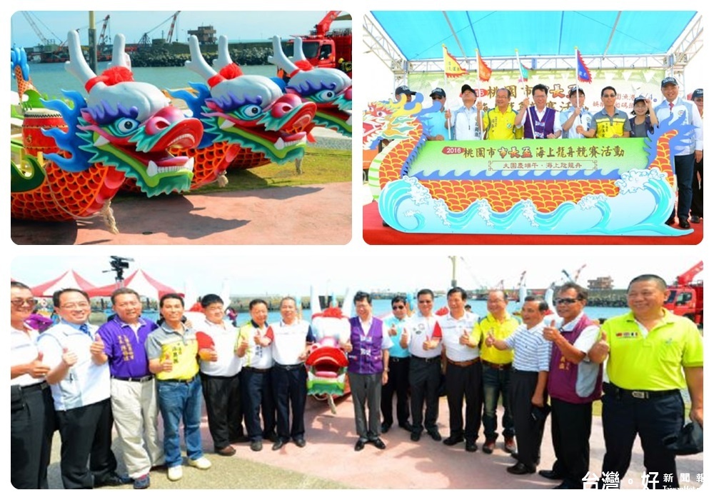 鄭市長希望透過海上龍舟競賽，讓市民體驗竹圍漁港的美好。