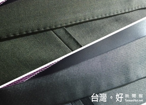 西裝領片跳針。(圖/西服先生提供)