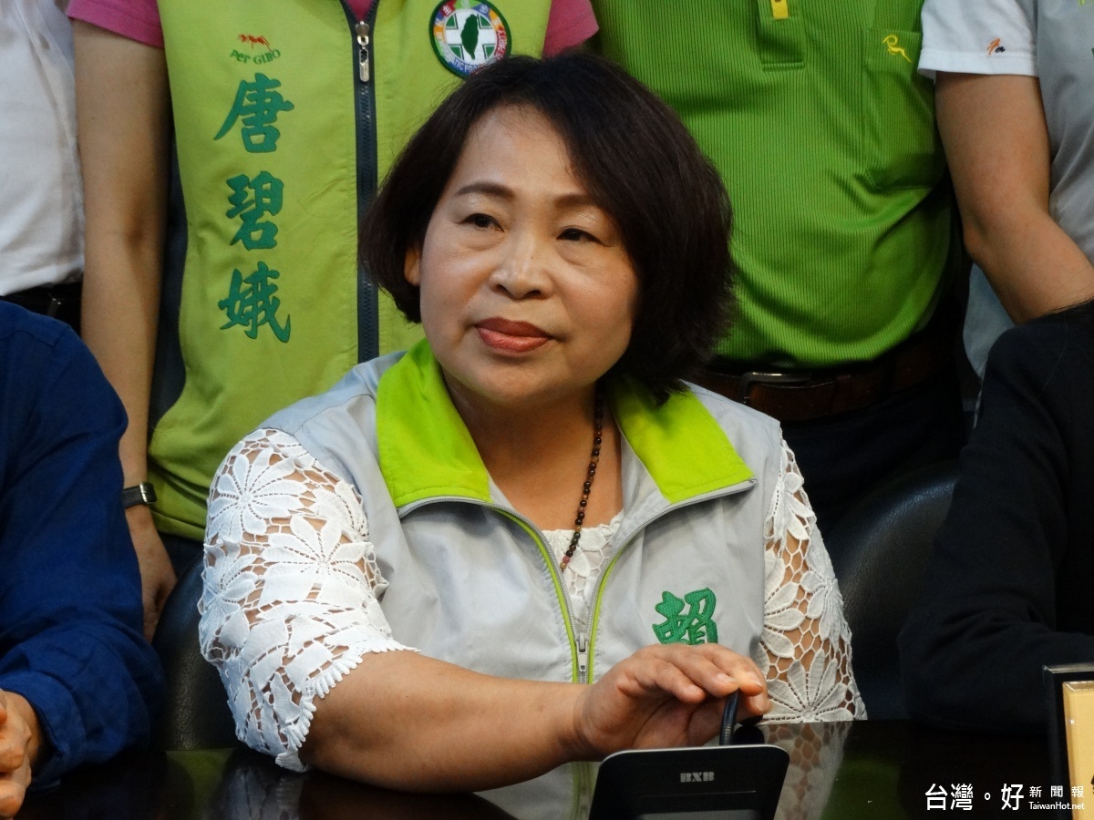 賴美惠表示,除民進黨團26席外,現已獲得謝財旺議員及趙昆原議員公開支持。