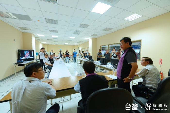 鄭市長視察桃捷公司颱風整備,即早防災整備,降低颱風可能危害。