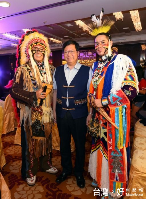 鄭市長表示,原住民族國際音樂節,在桃園展演中心藝文廣場舉行,邀請市民前來體驗原住民族文化。
