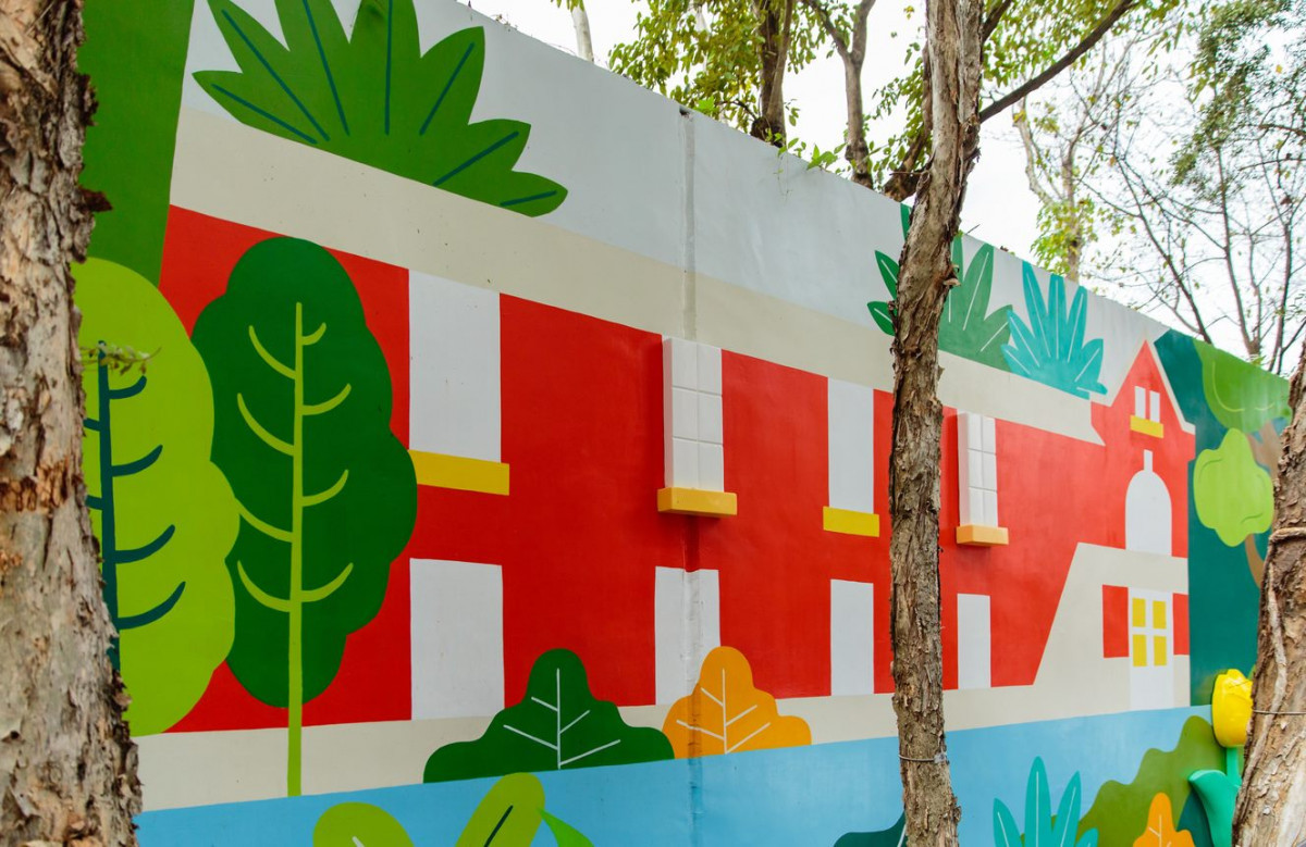 士林新堤壁  流轉蘭林（圖／台北市水利處提供）