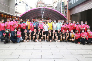 嘉義市府22日在嘉邑城隍廟舉行嘉義市運動會聖火引燃典禮暨傳遞活動／嘉義市府提供