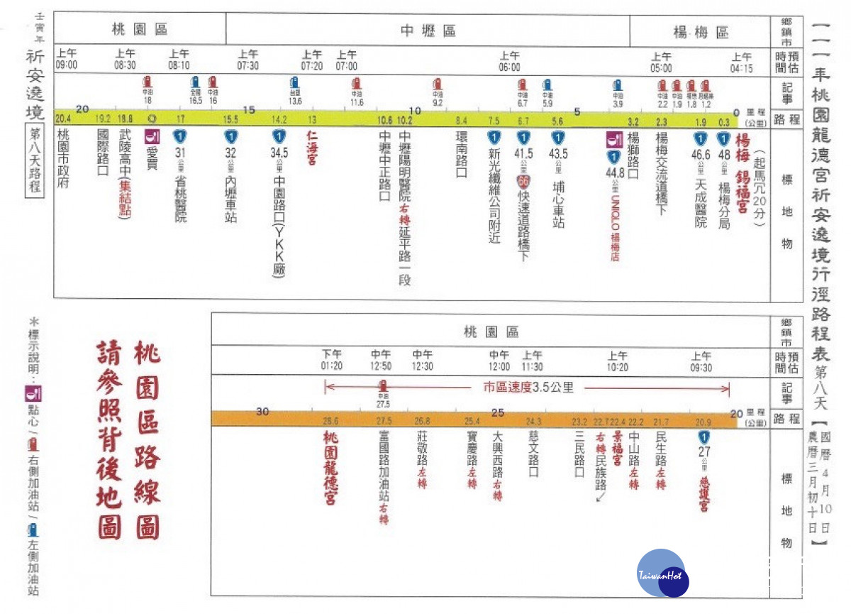 楊梅警分局提供楊梅區及新屋區鄉親有充足的資訊避開車潮