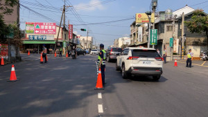 嘉義縣警察局將於清明連假期間，加強中莊公墓區周邊路段交通疏導及管制／警方提供