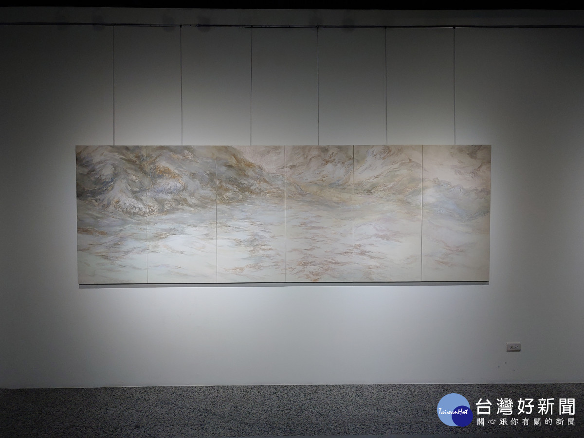 李貞慧老師創作「長河」。圖／彰化生活美學館提