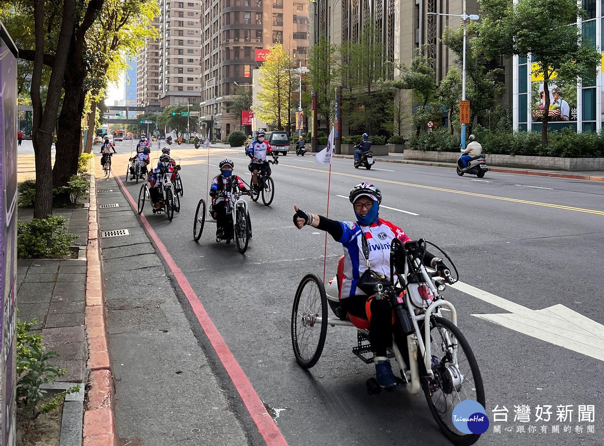 同濟會環島傳愛活動  身心障礙者以手搖自行車要挑戰9天環島
