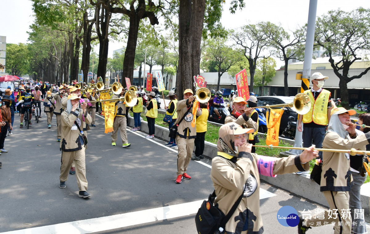 大甲鎮瀾宮媽祖午後1點前就進入彰化縣境。圖／彰化縣政府提供