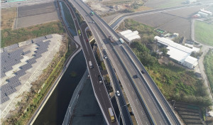 鹿安橋銜接西濱橋下道路工程完工模擬圖。圖／彰化縣政府提供