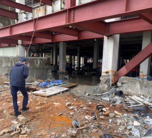 楊梅區高獅路工地意外死亡，初步勘查疑從高處墜落。