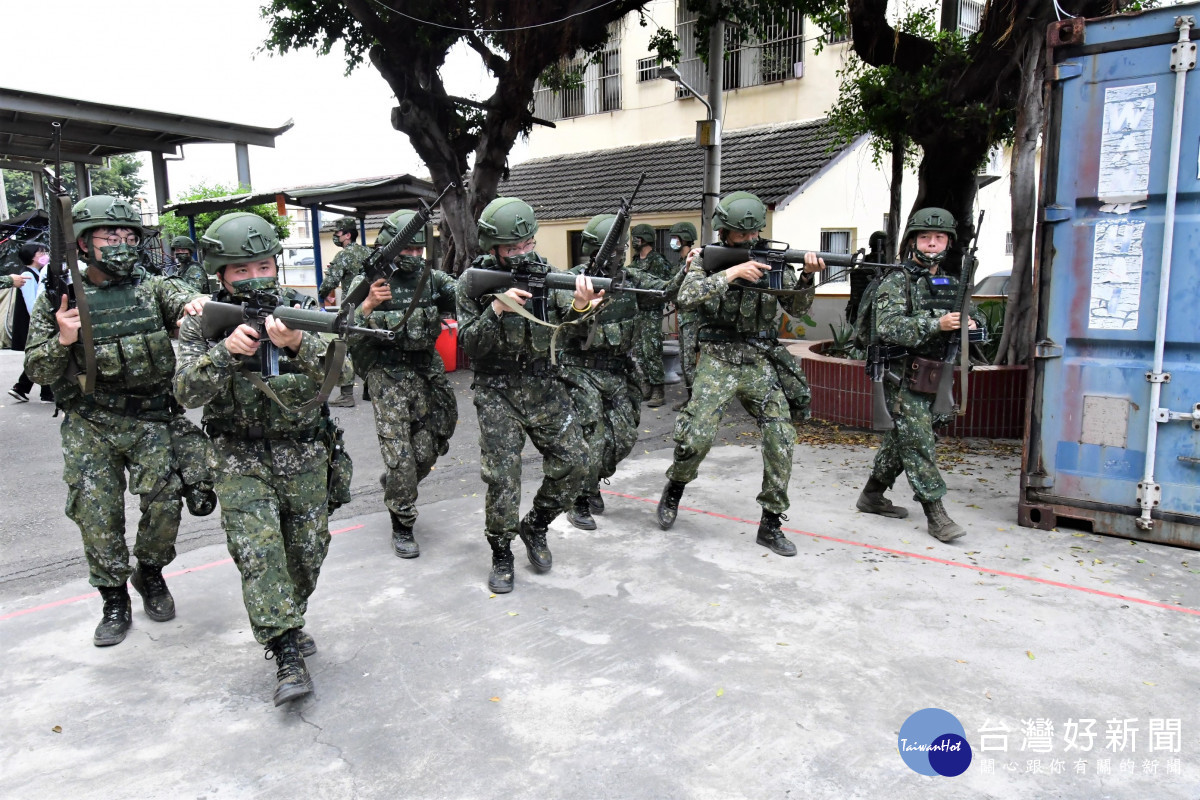 257旅步兵營111年教育召集訓練。圖／化縣政府提供