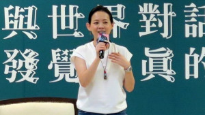 ▲勞工局邀請曾寶儀分享與世界對話發覺最真的自己。（圖／記者 許高祥 翻攝）