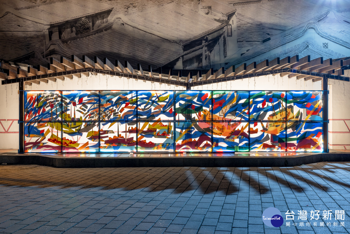 10座裝置藝術作品之一「窗景詩鹿仔港」。圖／彰化縣政府提供
