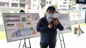 ▲林欽榮視察三民區光武國小體操訓練館暨多功能運動館及地下停車場共構新建工程。（圖／記者 許高祥 翻攝）