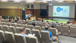 ▲高市勞工局與台電邀太陽能業者安全講習。