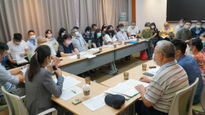 許淑華邀集相關單位召開中興新村文化景觀協調會。（許淑華辦公室提供）