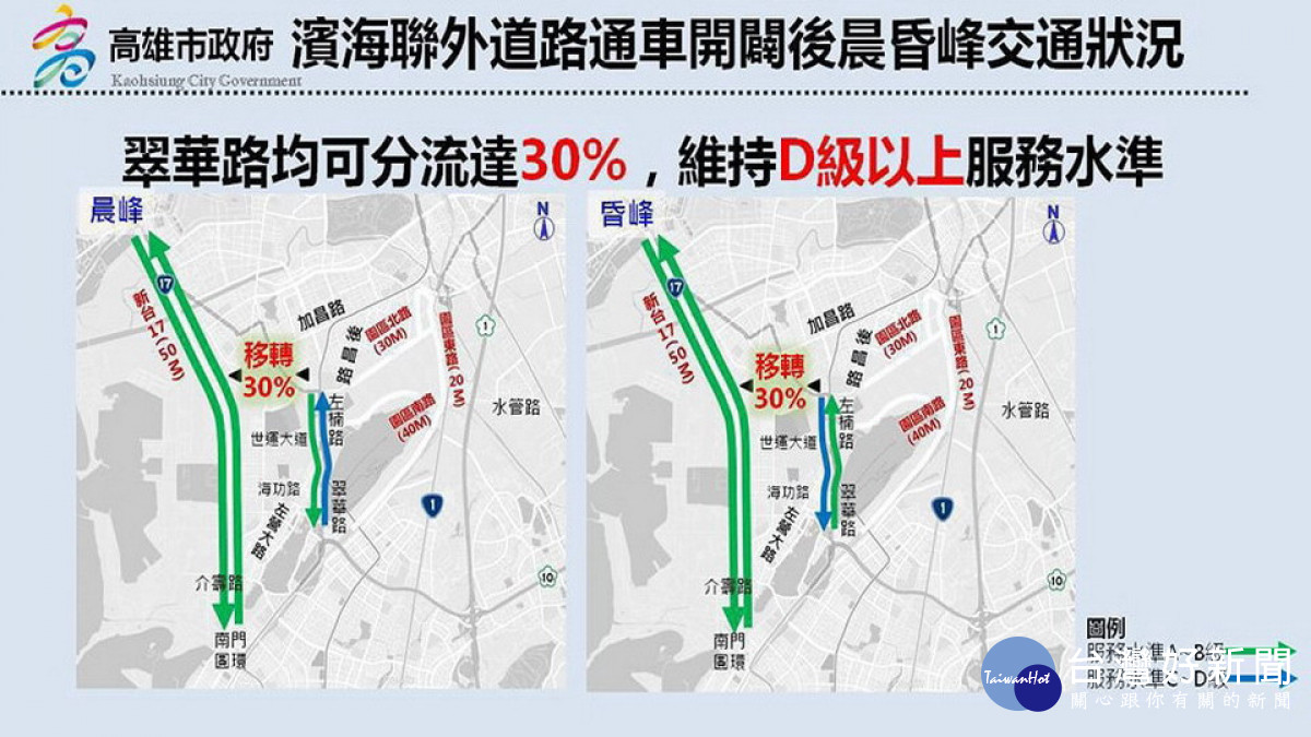 ▲濱海聯外道路工程未來將打通高雄南北任督二脈，促進交通便利。