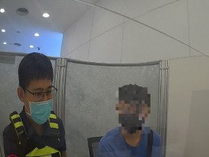 警方阻詐。林重鎣