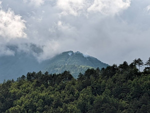 馬武霸山嶺線起火，由於搶救不易，東勢林管處將視火情評估申請直升機空中滅火。