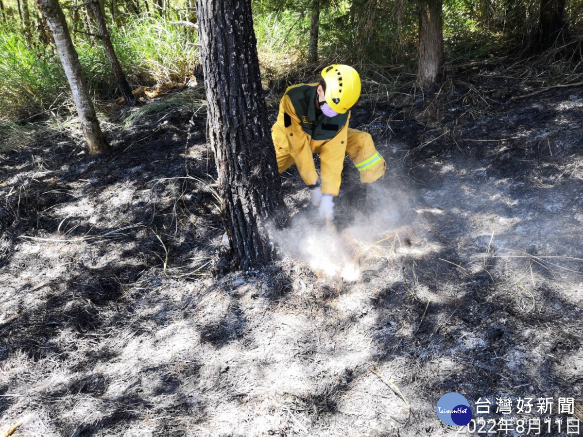馬武霸山森林火災焚毀2.5公頃。