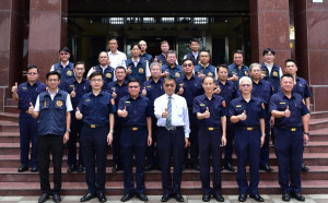 內政部長徐國勇赴嘉縣警局期勉員警查賄制暴工作／警方提供