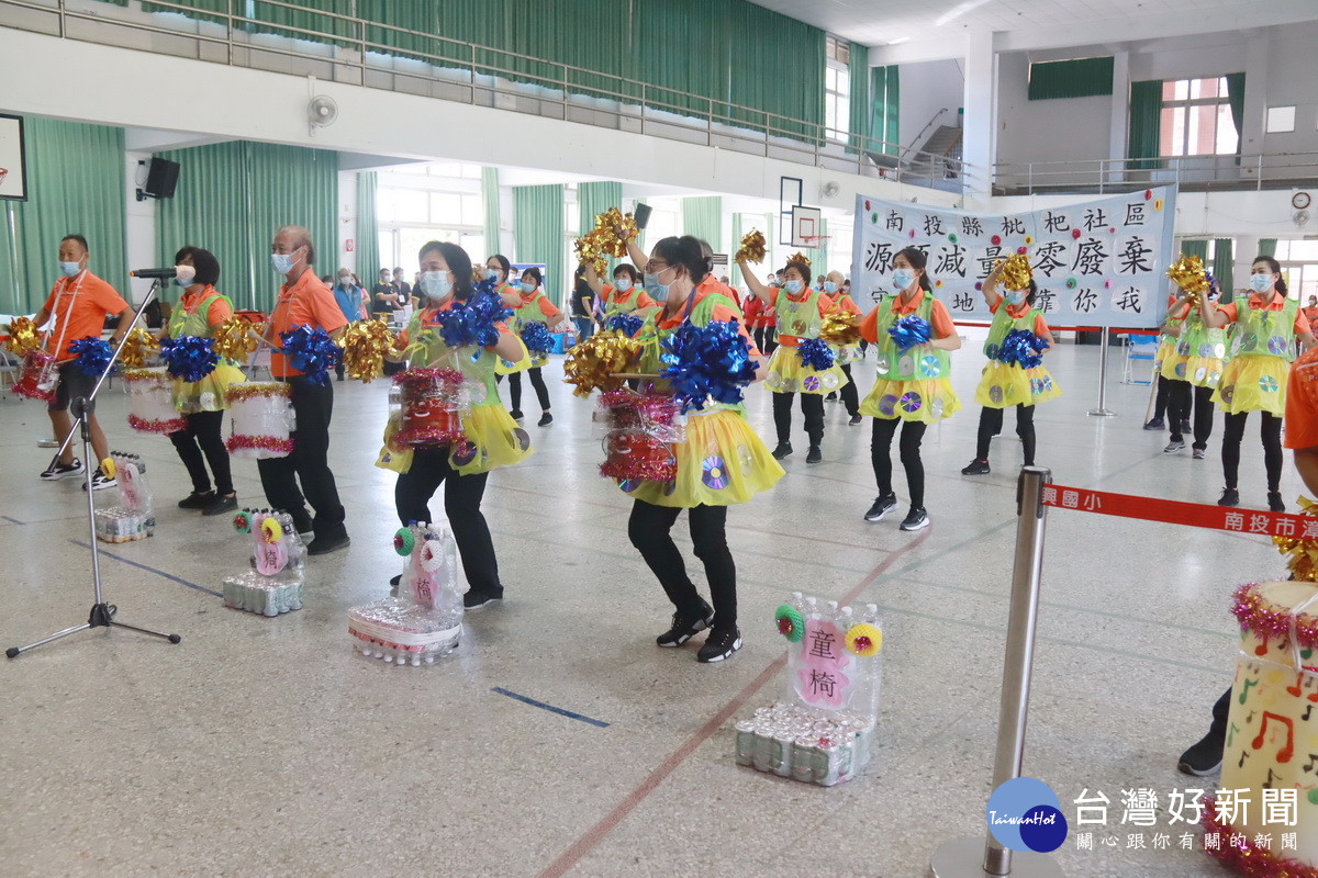 枇杷社區獲環境啦啦隊賽第一。（記者扶小萍攝）