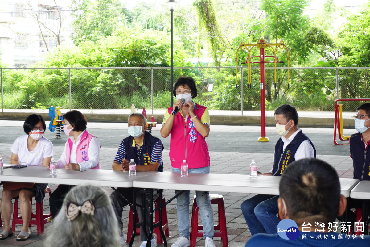 台中市議員羅永珍為神洲里社區活動中心易地興建用地戮力奔走。