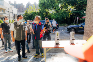 市長視察會稽國小開學前防疫工作整備