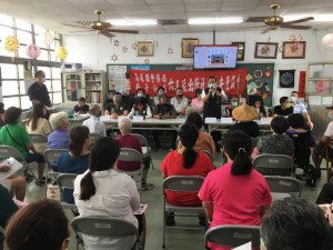 朴子警分局六美派出所前往六腳鄉三義村舉行社區治安會議／警方提供