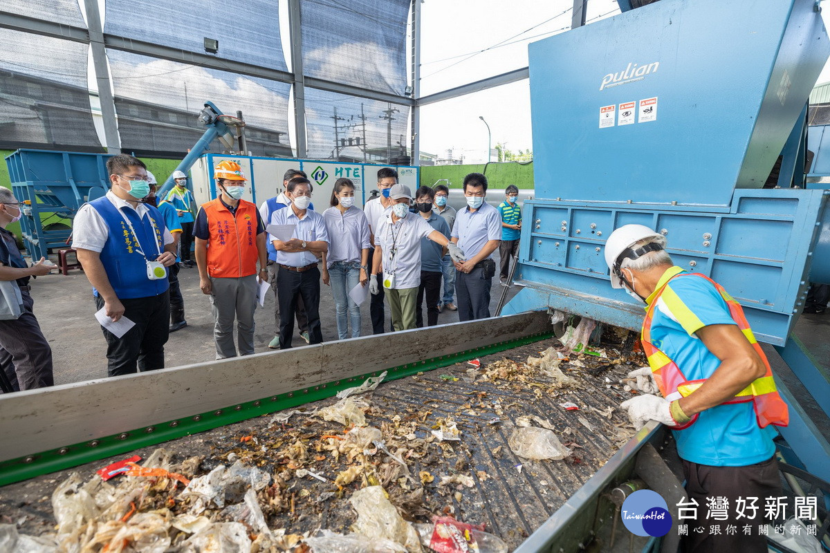 南投市正在試辦電漿裂解垃圾問題。（縣府提供）