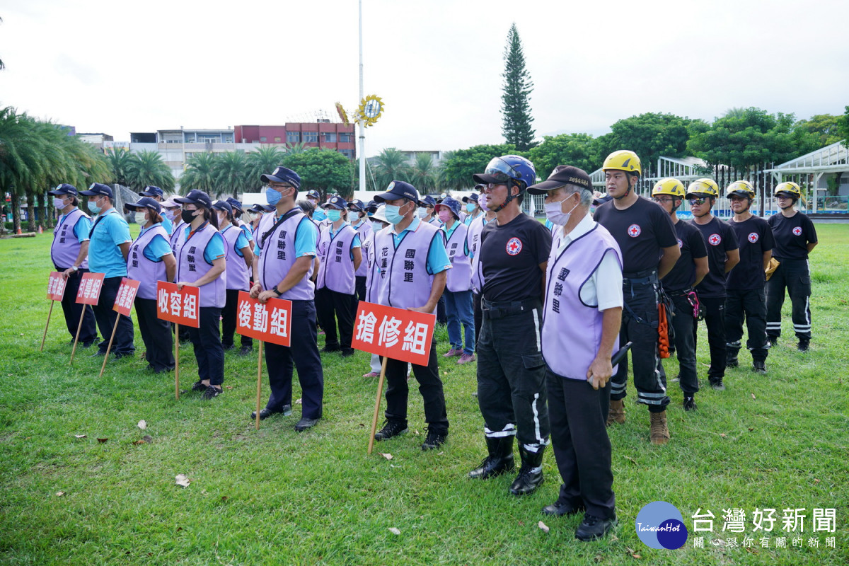 花蓮市國聯里自主防災社區實兵演練　徐榛蔚重視社區災害應變能力