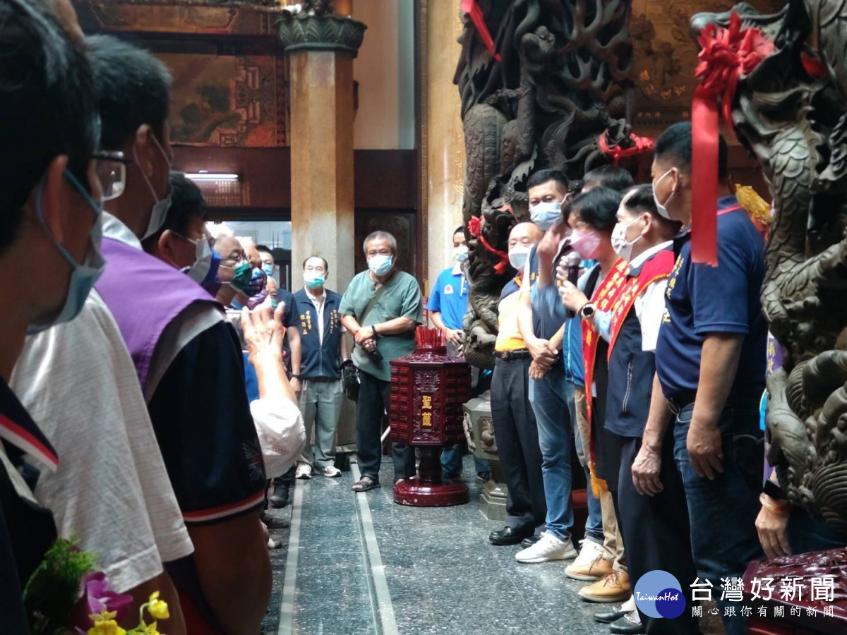 北斗奠安宮慶祝東螺開基媽祖飛昇得道日，十六間宮廟主神祝賀。圖／記者鄧富珍攝