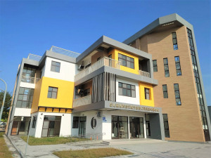 彰化縣第一間和美育兒親子館暨公設民營托嬰中心新建工程。圖／彰化縣政府提供