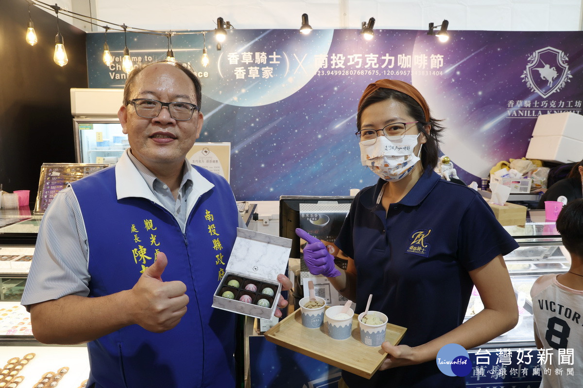 陳處長推薦大家參訪巧咖好物街。（縣府提供）