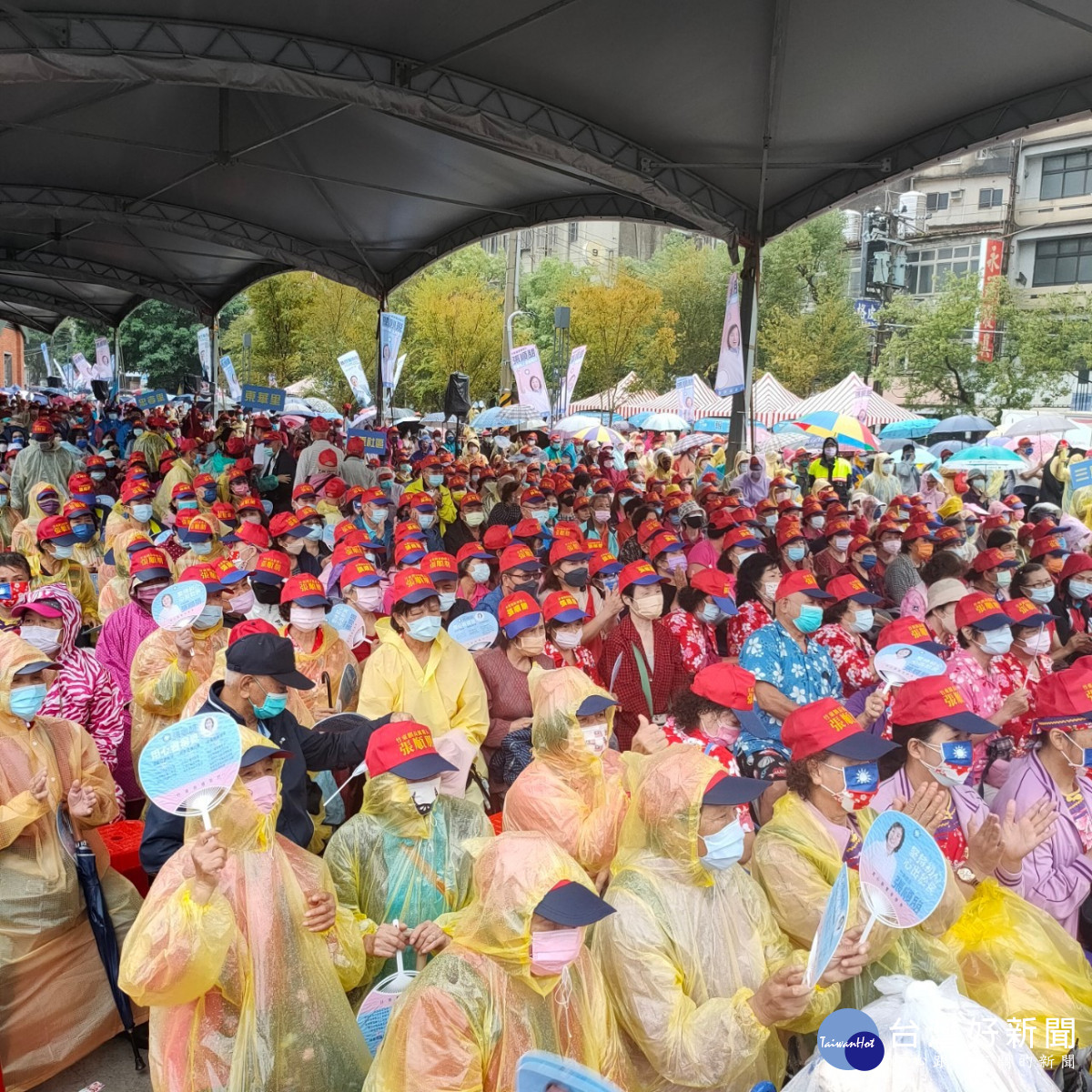 竹東鎮長候選人張順朋競總成立　數千支持者不畏風雨到場支持-指尖日報