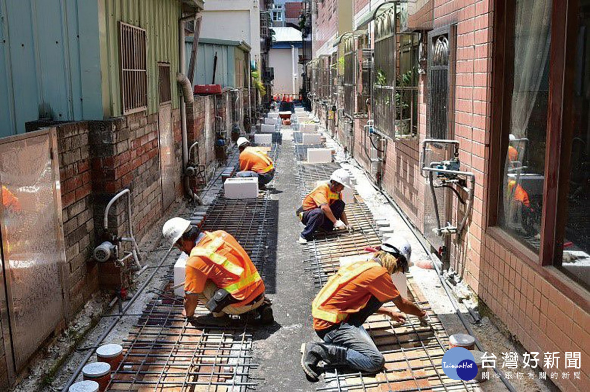 下水道工程施工中