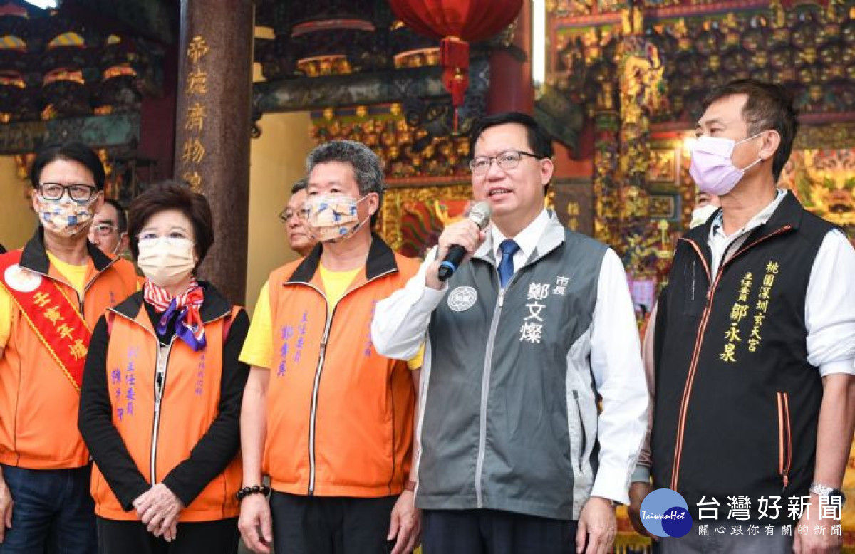 市長致詞，祝福本次遶境活動圓滿順利。
