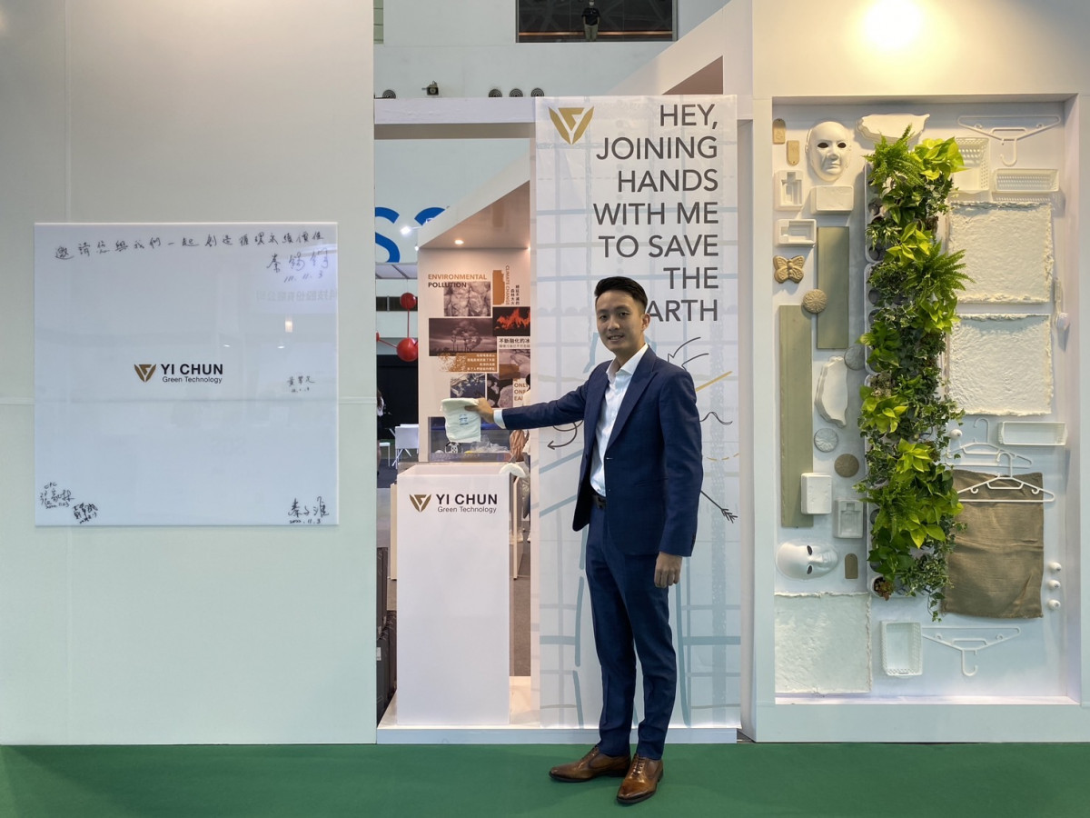 益鈞環科總經理秦錫鈞,號召大家一起將尿布回收