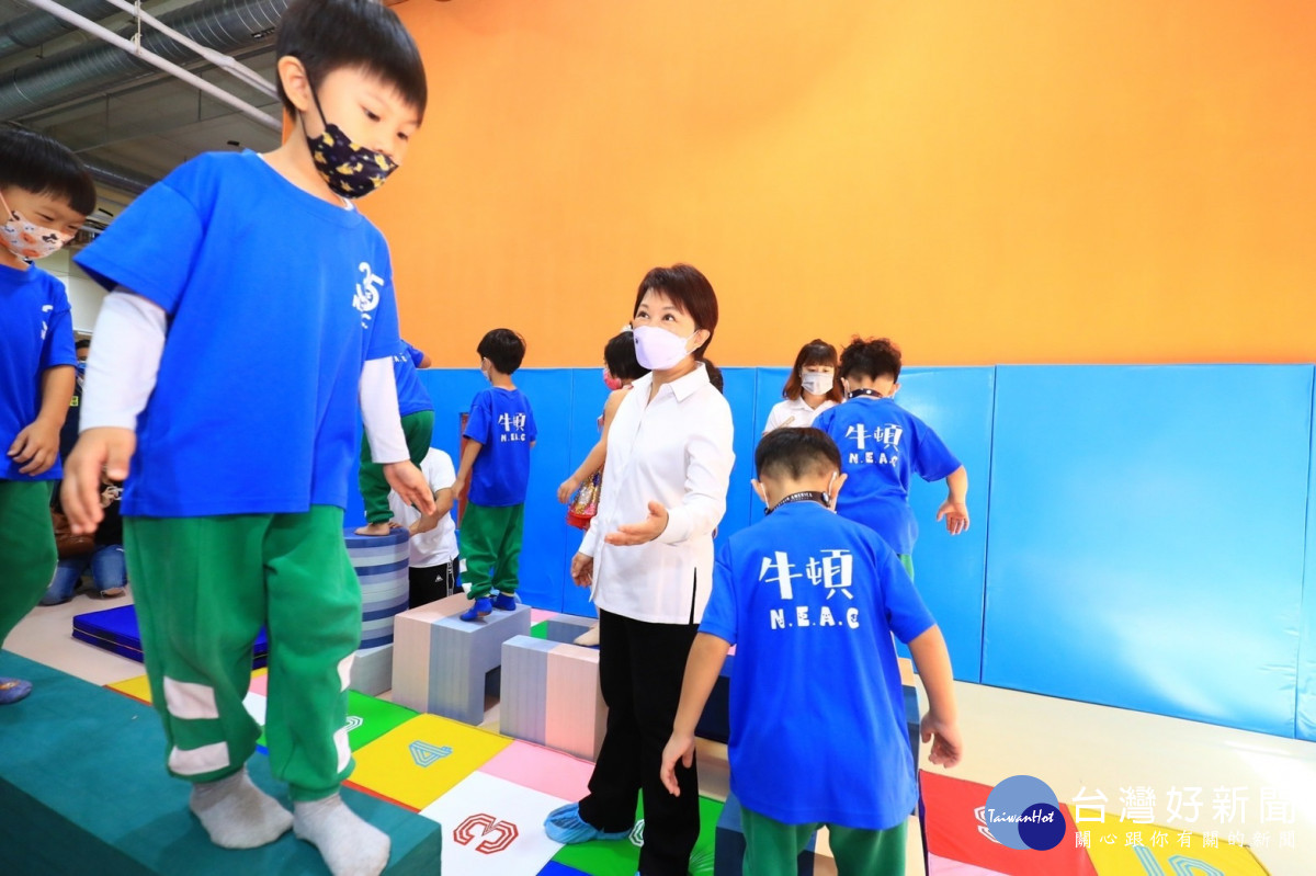臺中市全國首創兒童專屬運動中心。