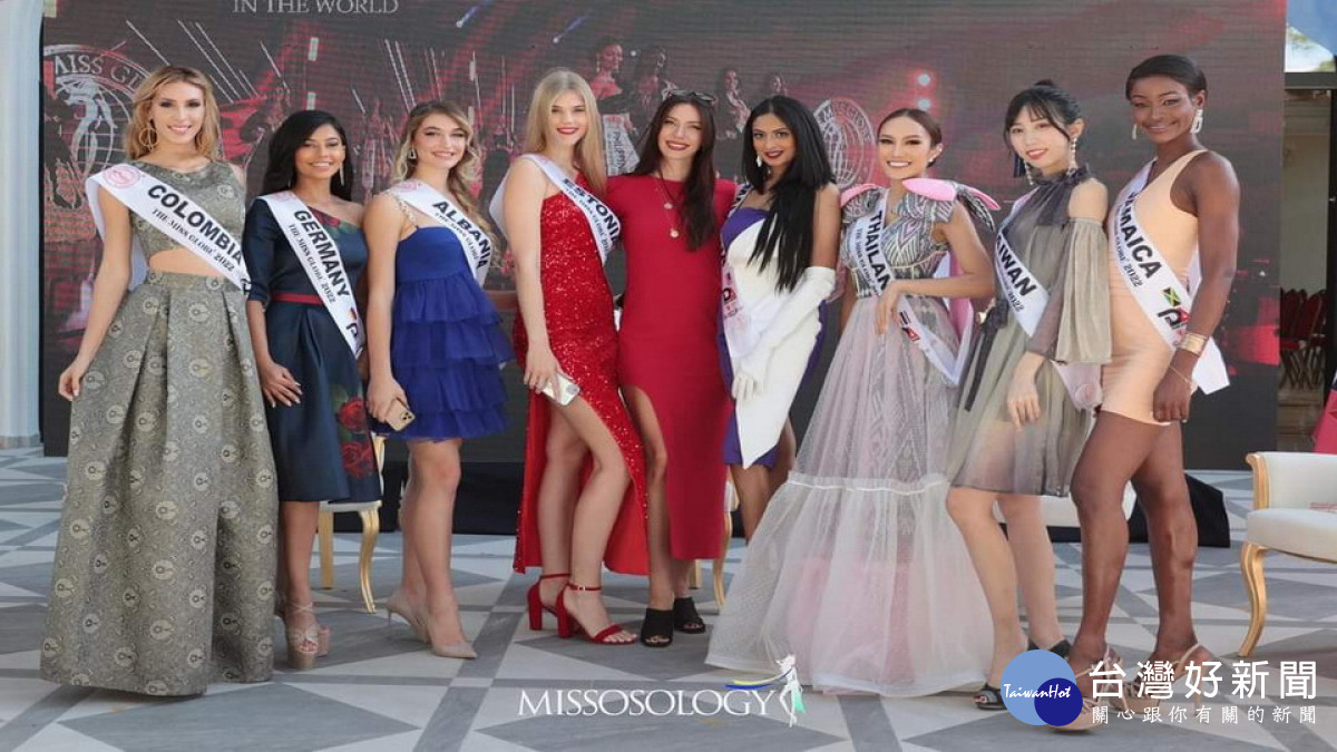 ▲2022年全球小姐比賽，李盈盈（右2）展現美麗自信的姿態。（圖／高醫 提供）