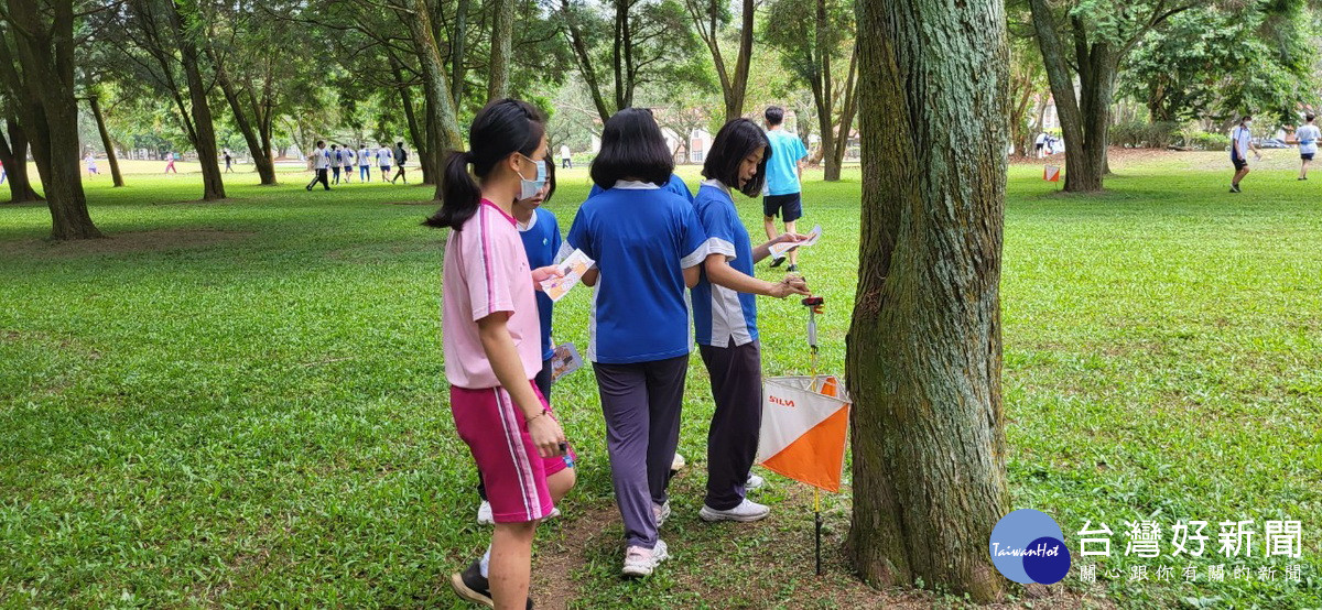 順點賽中同學展現默契。（南投縣聯絡處提供）