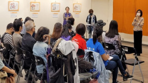 ▲高市府首度以身障女性為主角，以20幅描繪她們生命樣態的圖文展覽。（圖／記者 許高祥 攝）