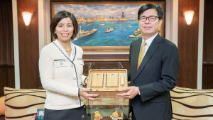 ▲美國加州佛利蒙市副市長黃潔宜自己也在台灣長大，盛讚高雄有許多值得佛利蒙市學習之處。（圖／記者 許高祥 翻攝）