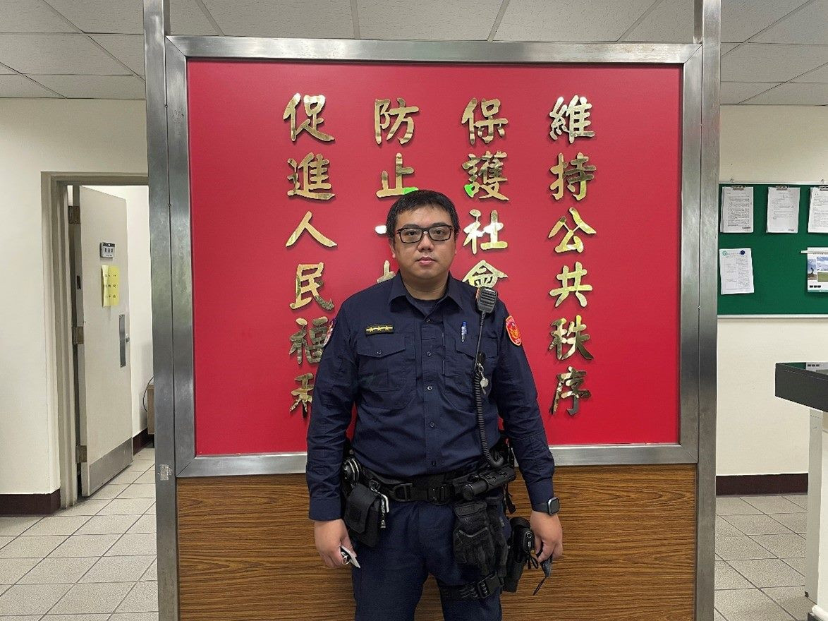 台北捷運警察隊第四分隊警員潘世諺(圖/台北市府警察局捷運警察隊提供)