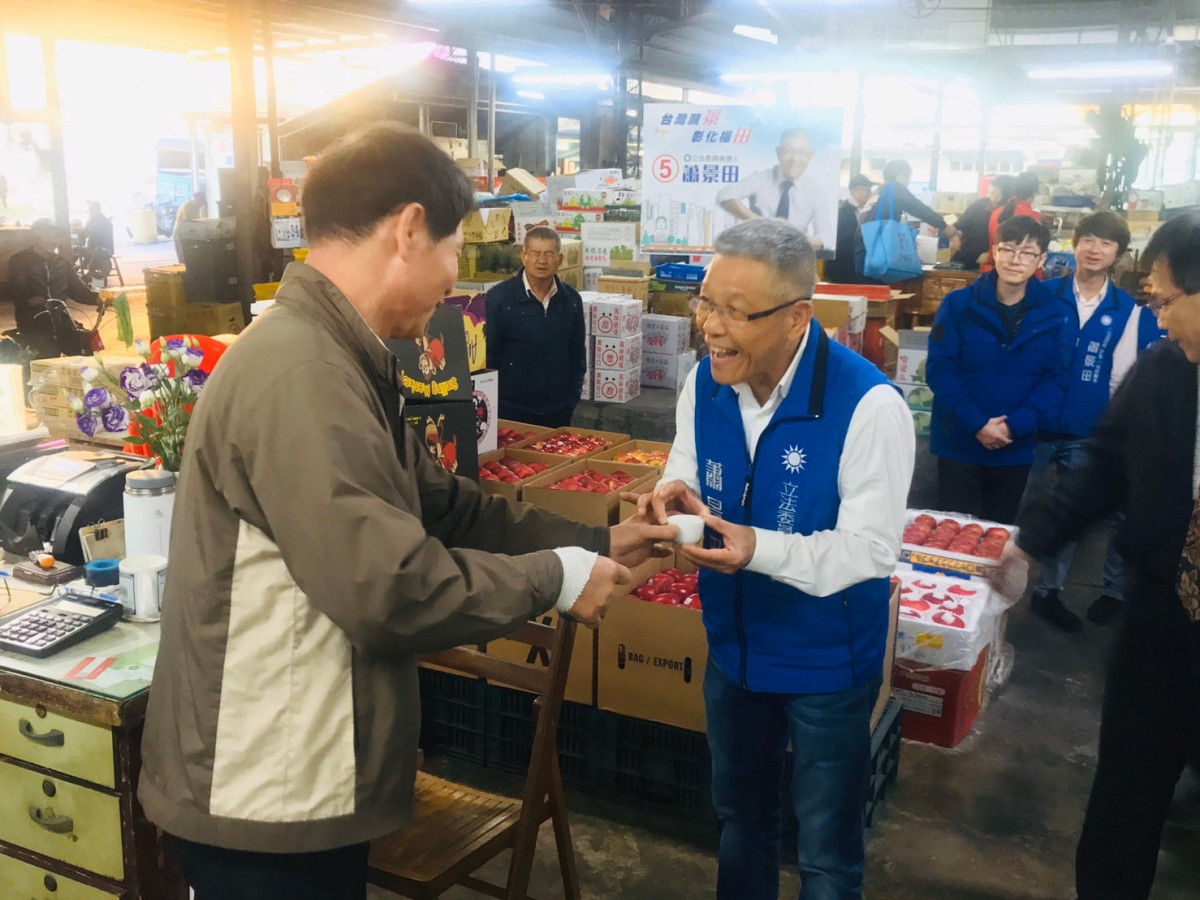 中國國民黨前中常委蕭景田(右)(圖/資料照片,圖源:翻攝自蕭景田Facebook)