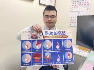 童綜合醫院泌尿科呂謹亨醫師呼籲睪丸有任何不適情況就應及早就醫，以免病情惡化。