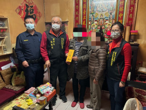 斗南警獲知民眾遭遇經濟困頓，主動轉介社福單位協助/斗南警分局提供