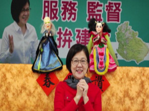 布袋戲拜年。林重鎣